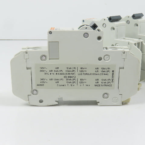 Merlin Gerin 60113 Multi 9 C60 20A Single 1-Pole Circuit Breaker 240V Lot Of 3