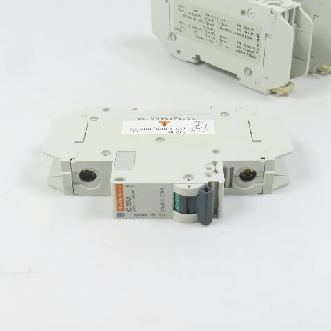 Merlin Gerin 60113 Multi 9 C60 20A Single 1-Pole Circuit Breaker 240V Lot Of 3