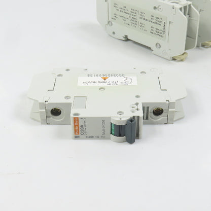Merlin Gerin 60113 Multi 9 C60 20A Single 1-Pole Circuit Breaker 240V Lot Of 3