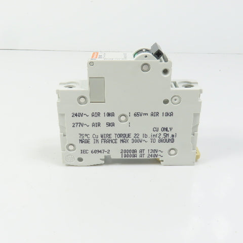 Merlin Gerin 24116 Multi 9 C60 10A Single 1-Pole Circuit Breaker 277V