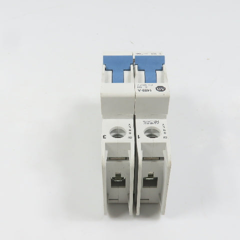 Allen Bradley 1489-A2C100 Ser A 2-Pole 10A Circuit Breaker 480V AC (Clean)