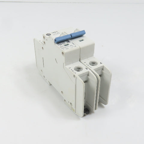 Allen Bradley 1489-A2C100 Ser A 2-Pole 10A Circuit Breaker 480V AC (Clean)