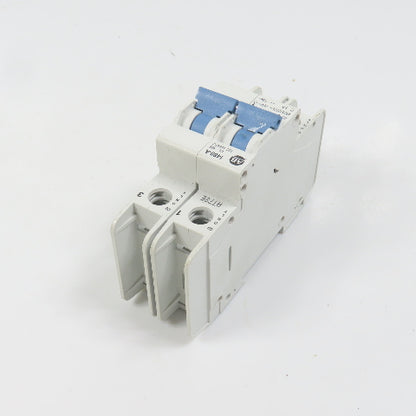 Allen Bradley 1489-A2C010 Ser A 2-Pole 1A Circuit Breaker 480V AC (Clean)