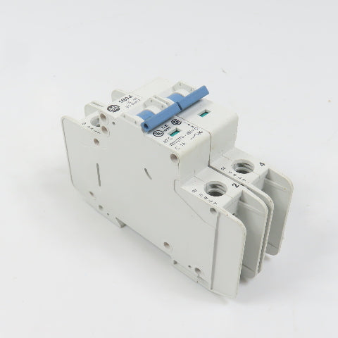 Allen Bradley 1489-A2C010 Ser A 2-Pole 1A Circuit Breaker 480V AC (Clean)