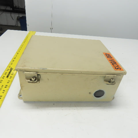 Hoffman A1210CH 12" x 10" x 5" Electrical Enclosure Type 12,13 W/ Backplate