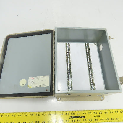 Hoffman A1210CH 12" x 10" x 5" Electrical Enclosure Type 12,13 W/ Backplate