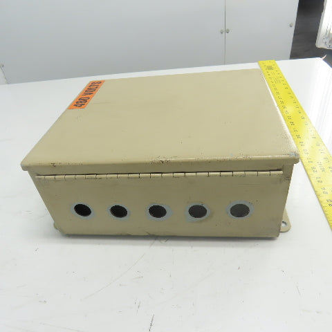 Hoffman 12" x 10" x 5" Wall Mount Electrical Enclosure Type 12,13 W/ Backplate