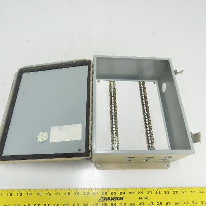 Hoffman 12" x 10" x 5" Wall Mount Electrical Enclosure Type 12,13 W/ Backplate