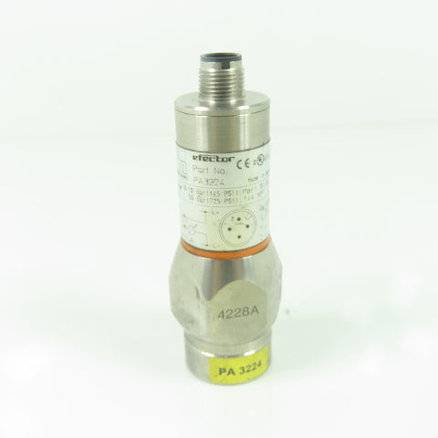 IFM PA3224 Pressure Sensor 8-30V 1/4" NPT 725PSI Max
