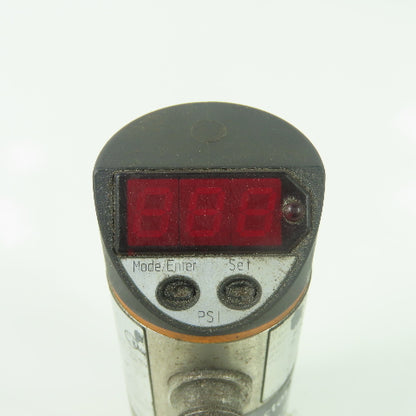 IFM PN3224 Pressure Sensor Digital Display 20-30VDC 1/4" NPT 700PSI Max