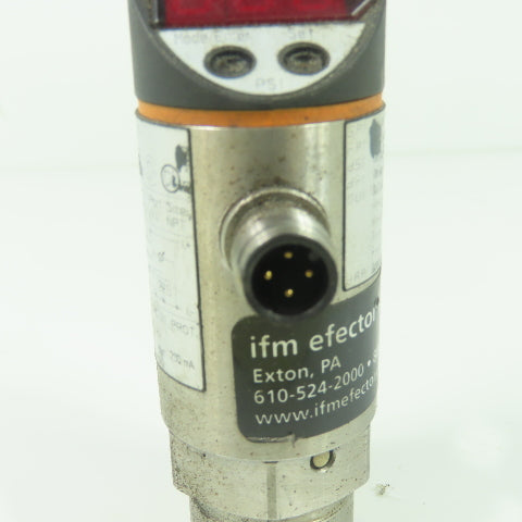 IFM PN3224 Pressure Sensor Digital Display 20-30VDC 1/4" NPT 700PSI Max