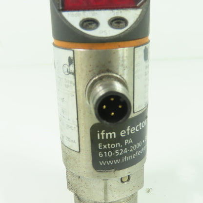 IFM PN3224 Pressure Sensor Digital Display 20-30VDC 1/4" NPT 700PSI Max