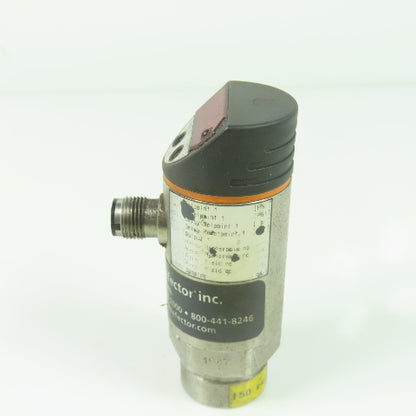 IFM PN3224 Pressure Sensor Digital Display 20-30VDC 1/4" NPT 700PSI Max
