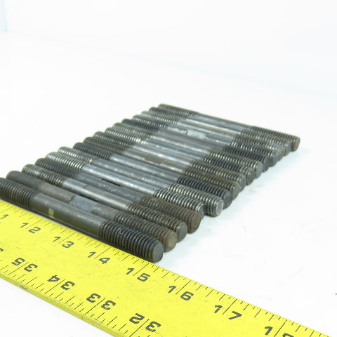 Black Steel Double End Studs Rods Machining Clamping 1/2"-13 x 5" Long Lot Of 16