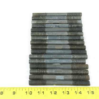 Black Steel Double End Studs Rods Machining Clamping 1/2"-13 x 5" Long Lot Of 16