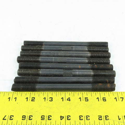Black Steel Double End Studs Rods Machining Clamping 1/2"-13 x 6" Long Lot Of 8