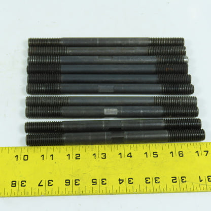 Black Steel Double End Studs Rods Machining Clamping 1/2"-13 x 7" Long Lot Of 10