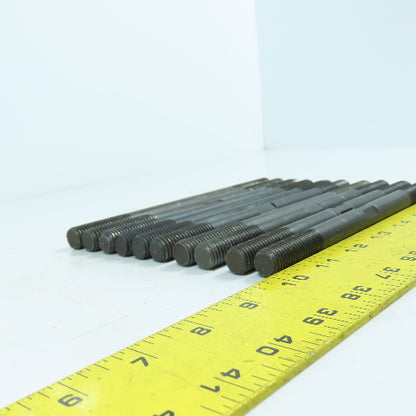 Black Steel Double End Studs Rods Machining Clamping 1/2"-13 x 7" Long Lot Of 10