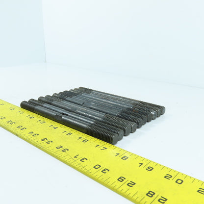 Black Steel Double End Studs Rods Machining Clamping 1/2"-13 x 7" Long Lot Of 10