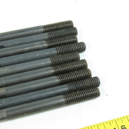Black Steel Double End Studs Rods Machining Clamping 1/2"-13 x 8" Long Lot Of 9