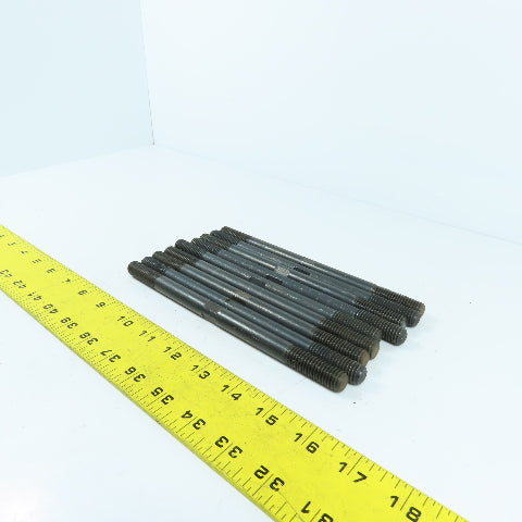 Black Steel Double End Studs Rods Machining Clamping 1/2"-13 x 8" Long Lot Of 9