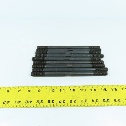 Black Steel Double End Studs Rods Machining Clamping 1/2"-13 x 8" Long Lot Of 9