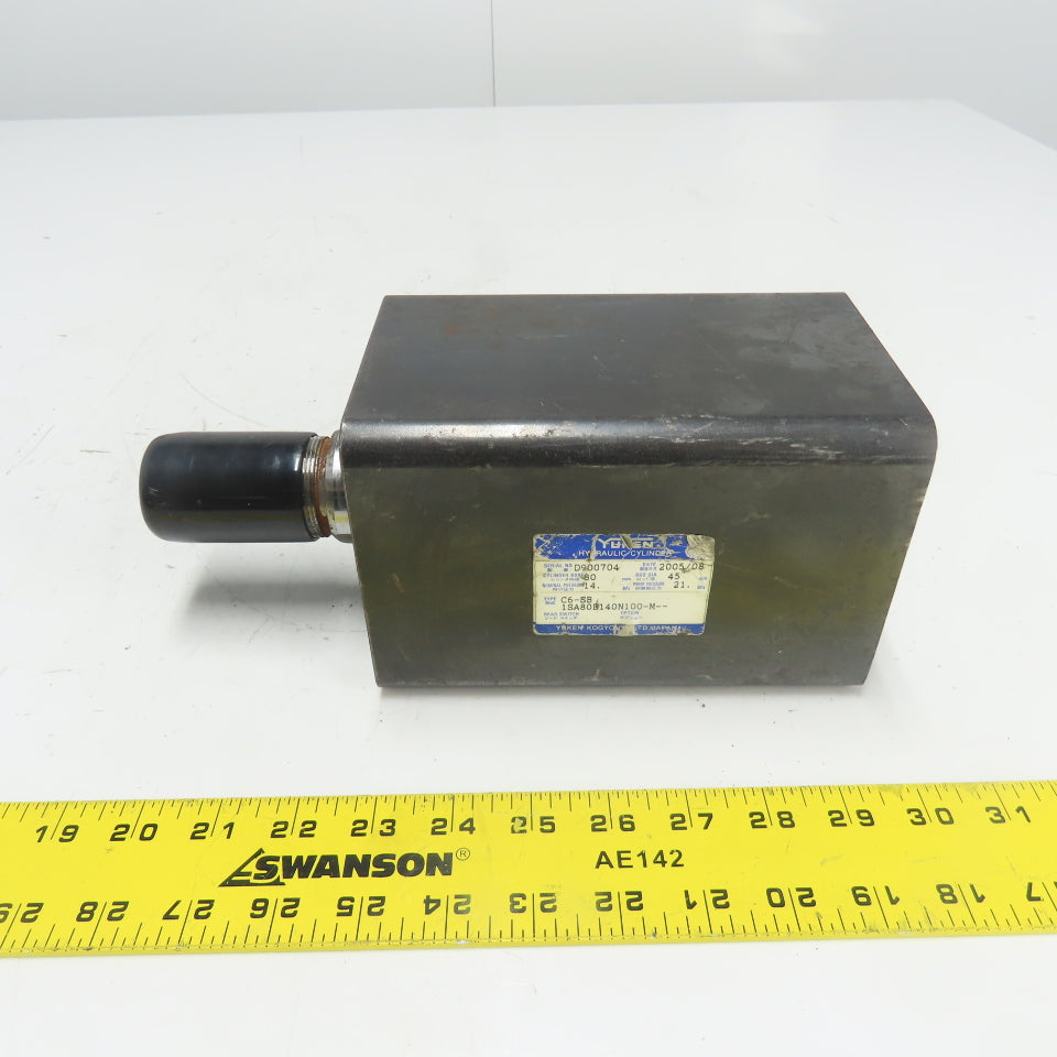 Yuken C6-SB 1SA80B140N100-M Hydraulic Cylinder 80mm Bore 45mm Rod 100mm Stroke
