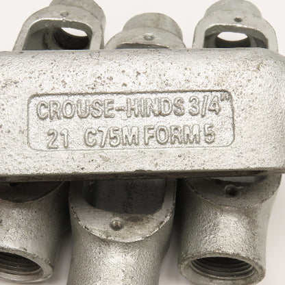 Cruse Hinds Form 5 21 C75M 3/4" Conduit Body Lot Of 4
