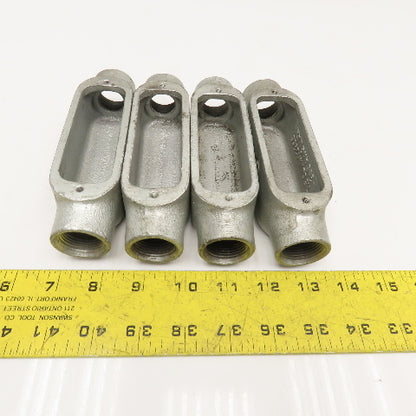 Cruse Hinds Form 5 21 C75M 3/4" Conduit Body Lot Of 4
