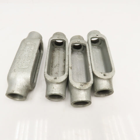 Cruse Hinds Form 5 21 C75M 3/4" Conduit Body Lot Of 4