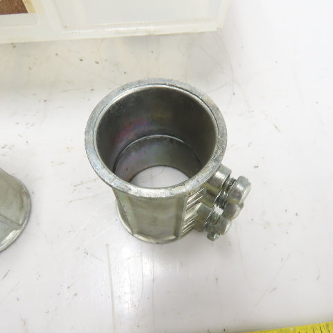 Halex L128 1-1/2" ID Set screw Conduit Coupling Connector Lot Of 40