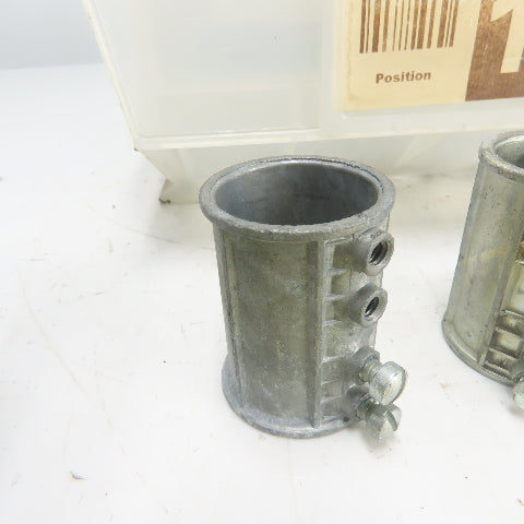 Halex L128 1-1/2" ID Set screw Conduit Coupling Connector Lot Of 40