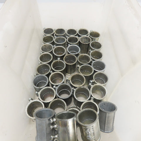 Halex L128 1-1/2" ID Set screw Conduit Coupling Connector Lot Of 40
