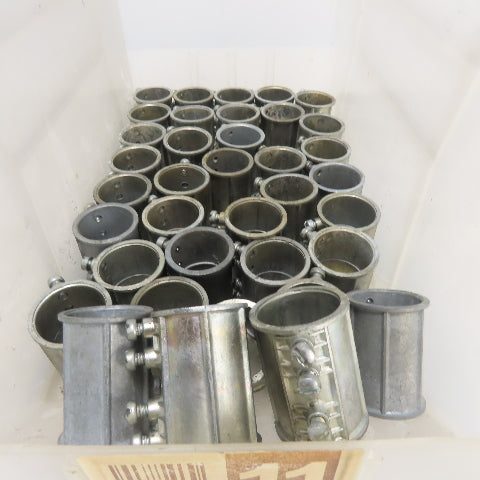 Halex L128 1-1/2" ID Set screw Conduit Coupling Connector Lot Of 40
