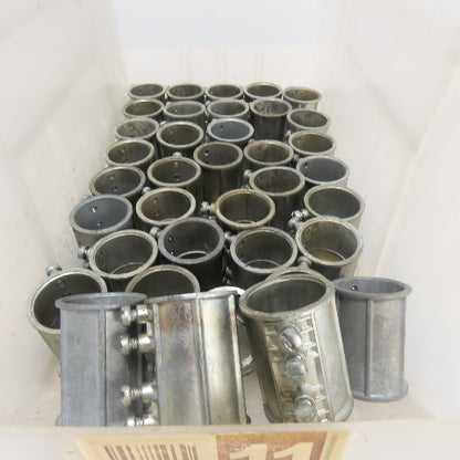 Halex L128 1-1/2" ID Set screw Conduit Coupling Connector Lot Of 40