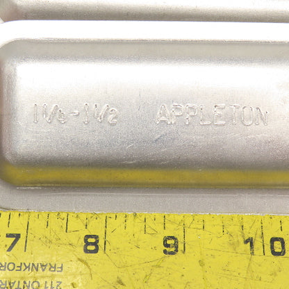 Appleton 1-1/4"-1-1/2" Conduit Body Cover Plate Lot Of 3