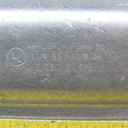Appleton Form 35 1-1/4"-1-1/2" Conduit Body Cover Plate Lot Of 3