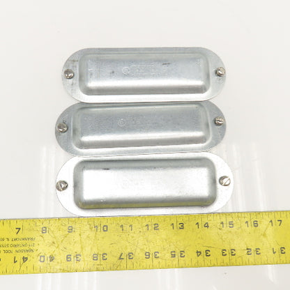 Appleton Form 35 1-1/4"-1-1/2" Conduit Body Cover Plate Lot Of 3