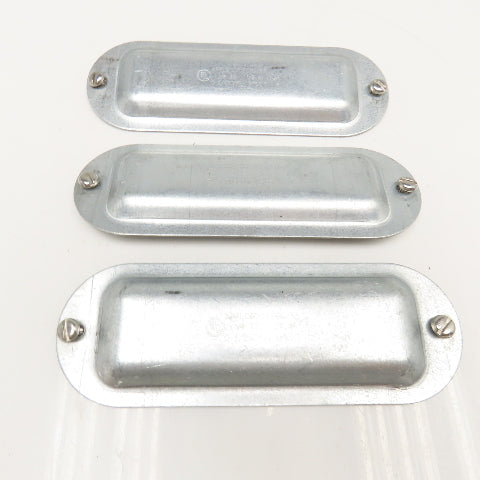 Appleton Form 35 1-1/4"-1-1/2" Conduit Body Cover Plate Lot Of 3