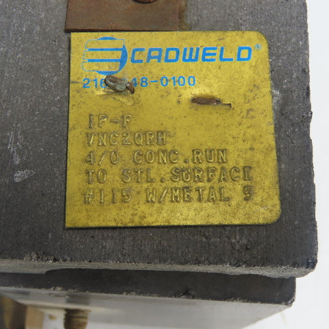 Cadwell IP-F 4/0 Conc Run To STL Surface #115 W/ Metal
