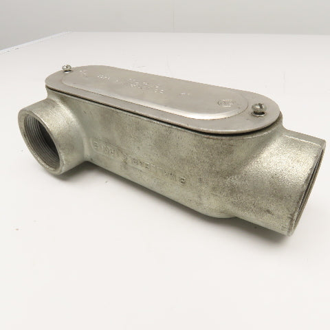 O-Z Gedney LR-200 2" Malleable Iron LL Conduit Body W/ Cover Seal