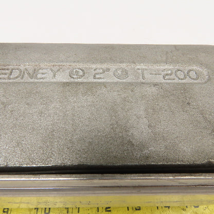 O-Z Gedney T-200 2" Malleable Iron TEE Conduit Body W/ Cover Seal