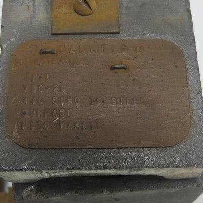 Cadweld IP-F VBC-Q 4/0 Conc Run To Steel Surface
