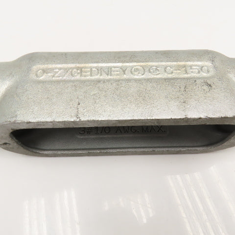 O-Z Gedney C-150 1-1/2" Malleable Iron Conduit Body Connector