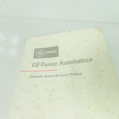GE Fanuc Automation Series 16 Series 18 Operation And Maintenance Handbook