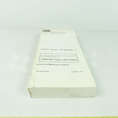 GE Fanuc Automation Fanuc Series 16-Model-B Operation And Maintenance Handbook