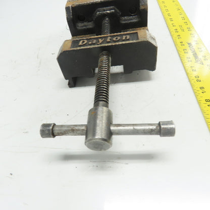 Dayton 6" Precision Machine Milling Vise 6" Jaw Opening Fixed Base