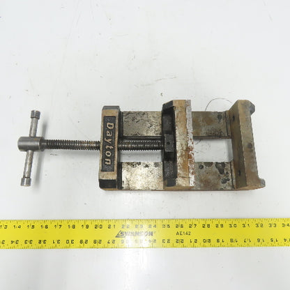 Dayton 6" Precision Machine Milling Vise 6" Jaw Opening Fixed Base