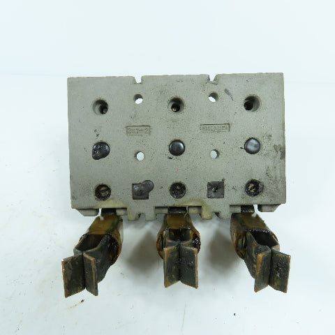 281-2 3-Pole Bus Plug Tap Contact Clip & Fuse Holder Copper