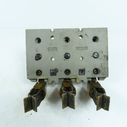 281-2 3-Pole Bus Plug Tap Contact Clip & Fuse Holder Copper
